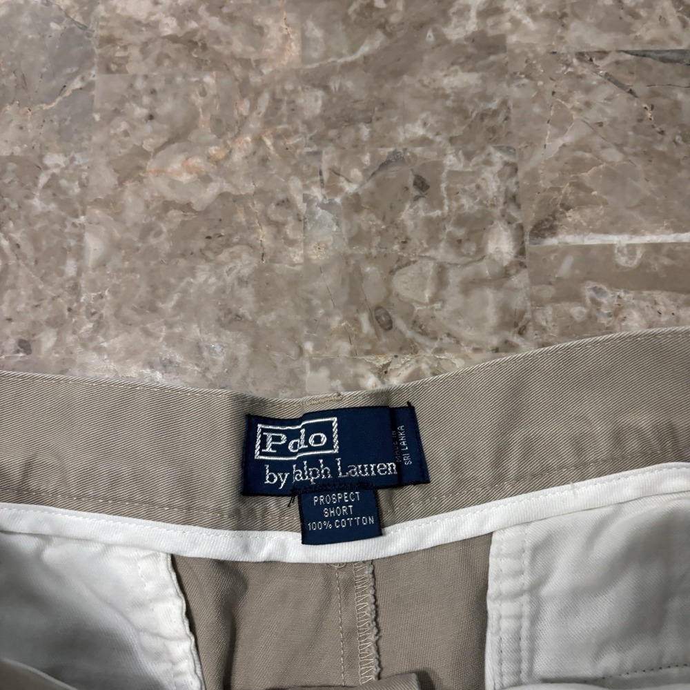 Polo Ralph Lauren Prospect Shorts Mens 32 Khaki Tan Chino 8.5" Cotton Twill - Picture 5 of 10